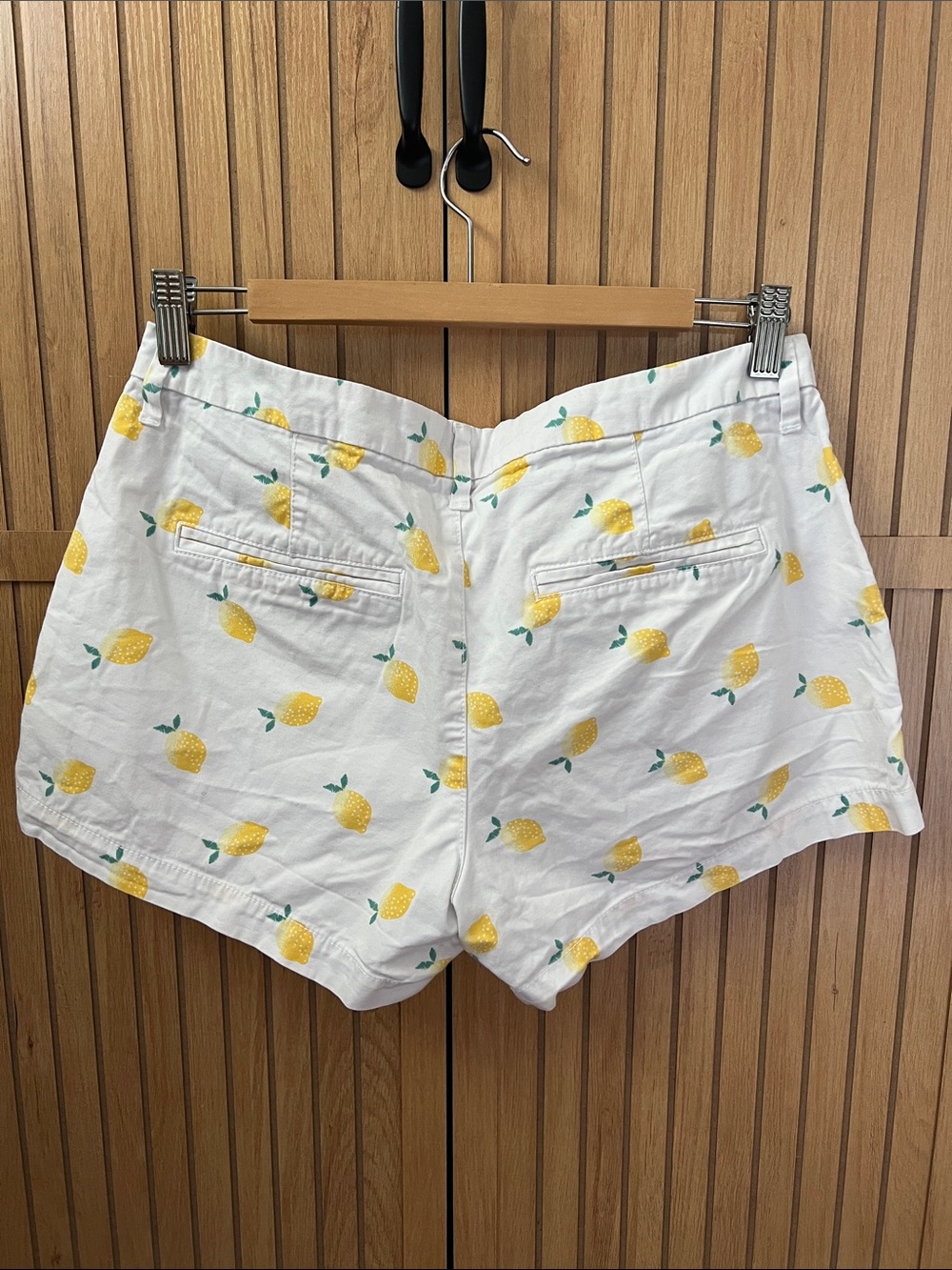Old Navy White Shorts with Yellow Lemon Print - Picture 3 of 3